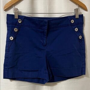 White House Black Market Navy High Waist Shorts